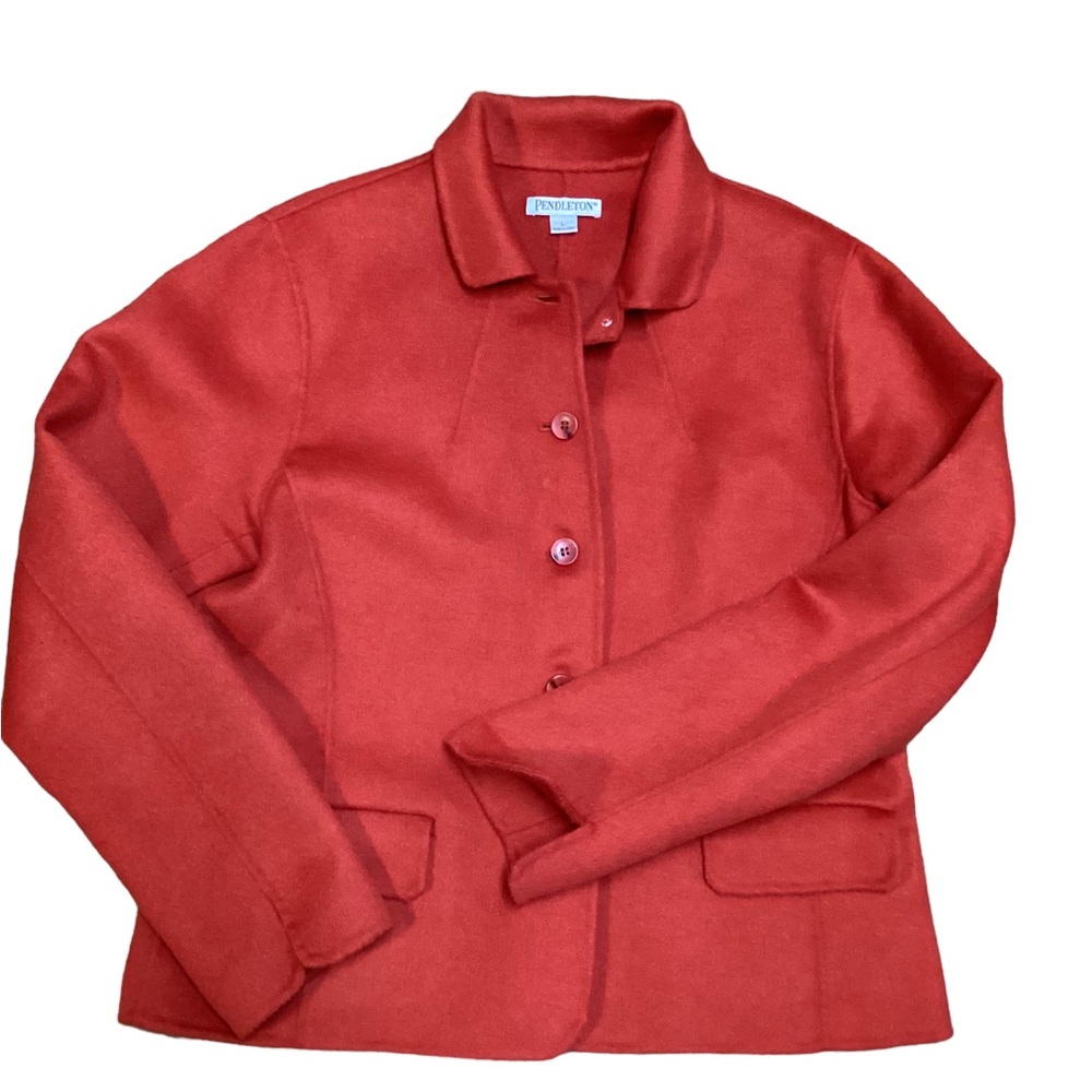Pendleton Wool Blazer. Size Large. Burnt Orange - image 3